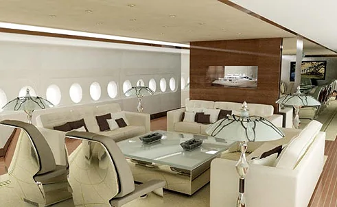 全球首架A380私人飞机或售4.85亿如“飞行宫殿”(组图)