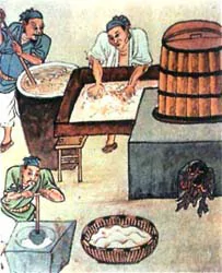古代釀酒圖