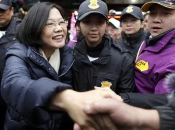 台湾民进党前主席蔡英文2012年1月4日