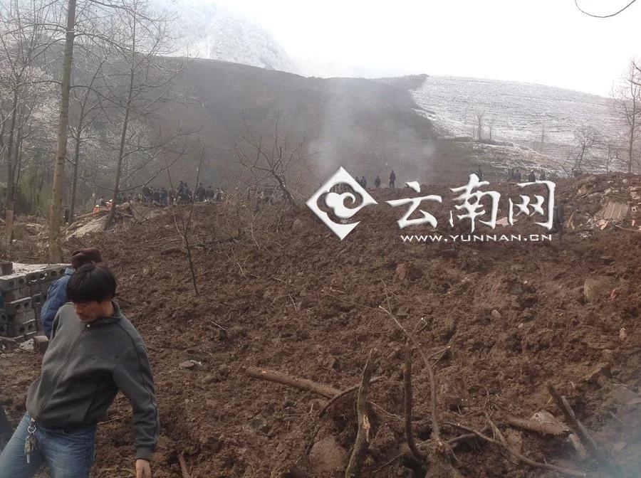 最新消息：云南昭通山体滑坡埋46人已致16人遇难(高清组图)