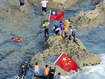 香港保釣人士2012年8月15日登陸釣魚島。
