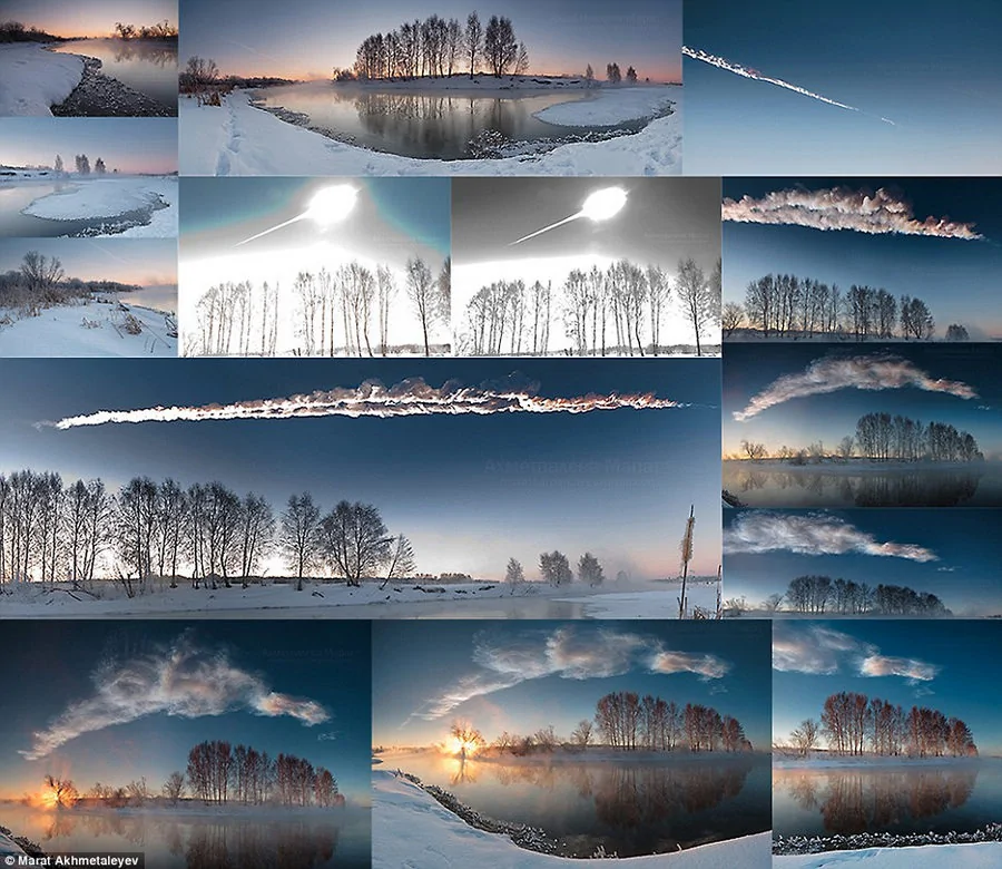 俄摄影师拍陨石雨划过天际绝美照片(组图)