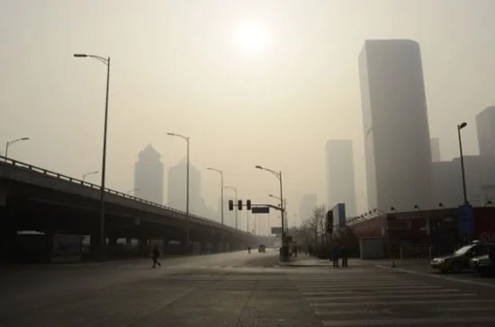 北京持续被雾霾天气笼罩