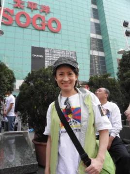 民进党立委肖美琴3月10日接受美国之音采访（美国之音申华拍摄）