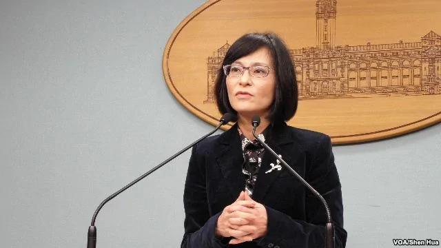 台湾外交部次长史亚平3月15日在总统府(美国之音申华拍摄)