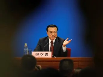 中國新當選總理李克強在人大閉幕記者會上2013年3月17日北京