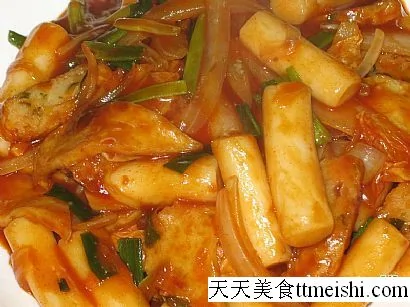 韓式炒年糕菜單圖片