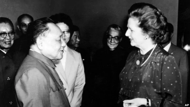 撒切尔夫人与邓小平会晤（资料照片，24/09/1982）
