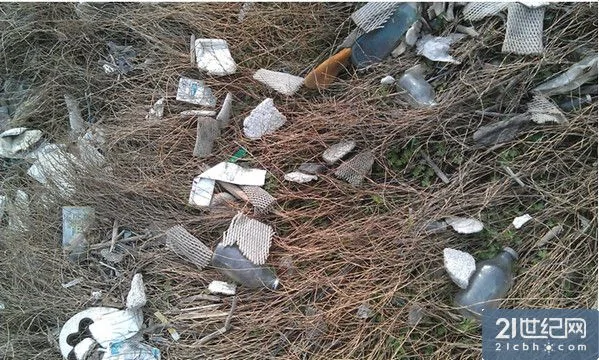 农夫山泉丹江口水源地蚊蝇乱舞药瓶、电池遍地垃圾(组图)