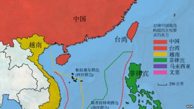 南中国海地图
