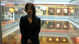 白晓红在BBC总部大楼