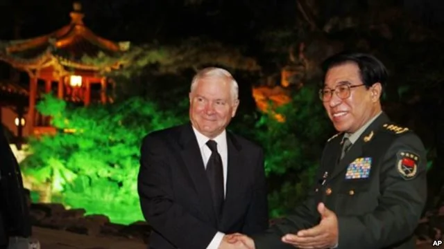 2011年1月徐才厚副主席在北京钓鱼台国宾馆会见美国国防部长盖茨