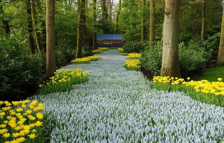 探訪世界最大花園：700萬株美麗花朵怒放(高清組圖)