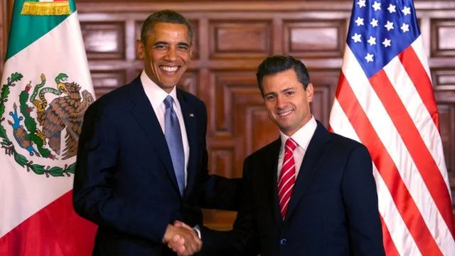 来访墨西哥的美国总统奥巴马