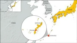 琉球(沖繩)地理位置圖(資料照片)