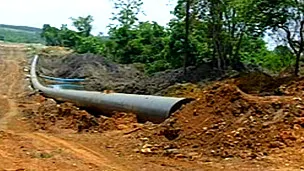 建设中的中缅油气管道
