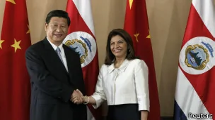 中共国家主席习近平与哥斯达黎加总统钦奇利亚（03/06/2013）