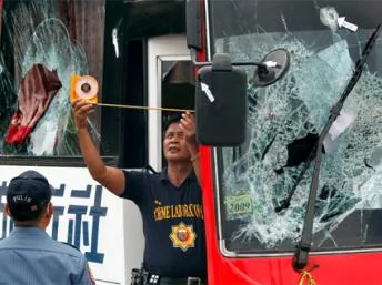 在菲律賓遭劫持的香港大巴士