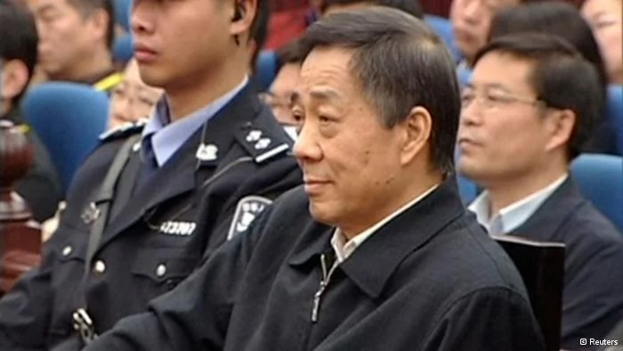 Bo Xilai looks on as the decision of his appeal is announced at the Shandong Higher People's Court in Jinan, capital of east China's Shandong Province in this still image taken from video October25,2013. The court in eastern China rejected an appeal by ousted senior politician Bo on Friday and, as expected, upheld his life sentence on charges of bribery, corruption and abuse of power. His career was stopped short last year by a murder scandal in which his wife, Gu Kailai, was convicted of poisoning a British businessman, Neil Heywood, who had been a family friend. REUTERS/China Central Television(CCTV) via Reuters TV(CHINA- Tags: POLITICS CRIME LAW) ATTENTION EDITORS- NO SALES. NO ARCHIVES. FOR EDITORIAL USE ONLY. NOT FOR SALE FOR MARKETING OR ADVERTISING CAMPAIGNS. THIS IMAGE HAS BEEN SUPPLIED BY A THIRD PARTY. IT IS DISTRIBUTED, EXACTLY AS RECEIVED BY REUTERS, AS A SERVICE TO CLIENTS. CHINA OUT. NO COMMERCIAL OR EDITORIAL SALES IN CHINA