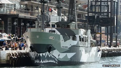 「海洋守護者」停靠在雪梨的「山姆·西蒙」號