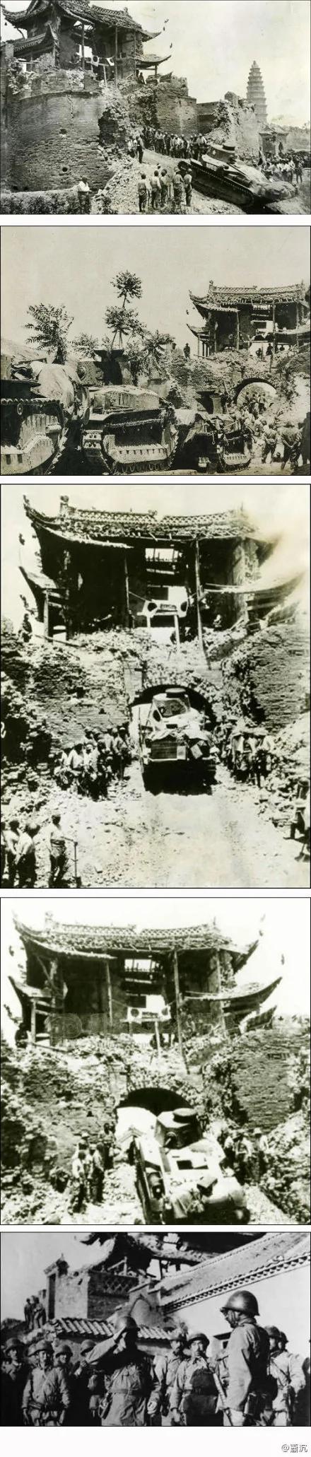 珍贵旧影 1938年日军仓林部队攻陷安徽蒙城