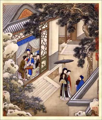 古代深闺春秋图赏(十二个月)