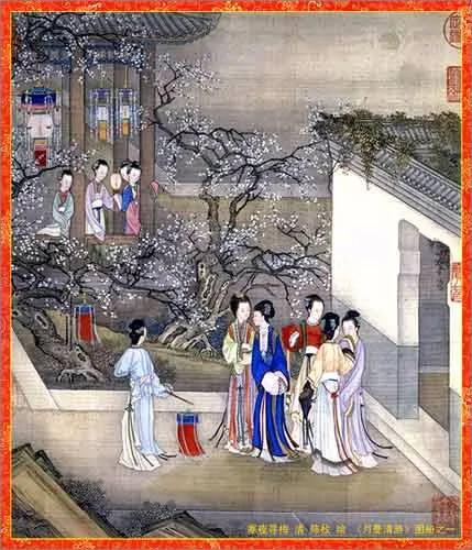 古代深闺春秋图赏(十二个月)