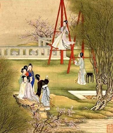 古代深闺春秋图赏(十二个月)