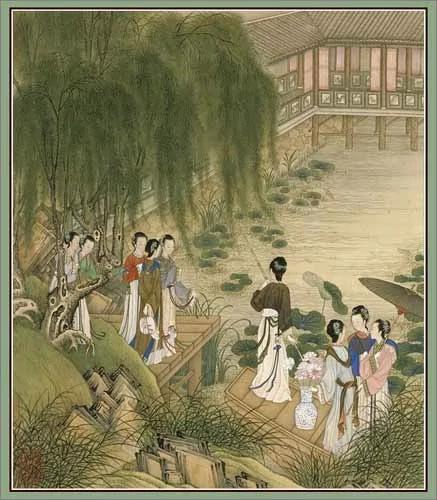 古代深闺春秋图赏(十二个月)
