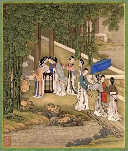 古代深闺春秋图赏(十二个月)
