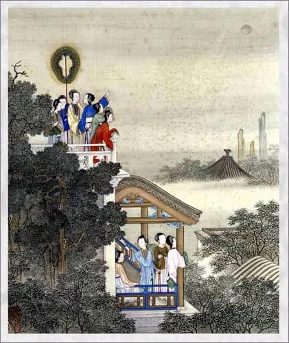 古代深闺春秋图赏(十二个月)