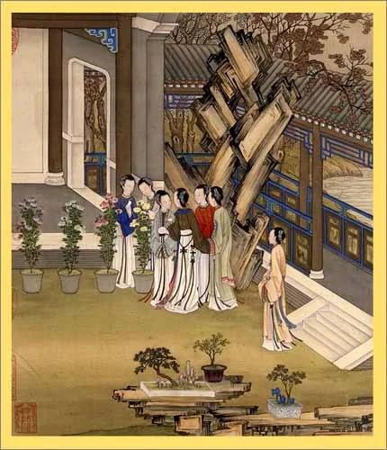 古代深闺春秋图赏(十二个月)