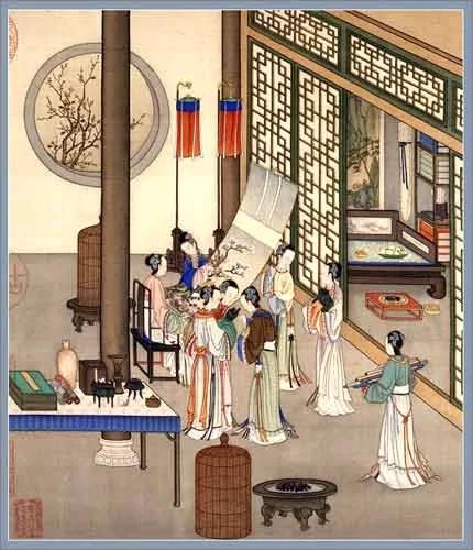 古代深闺春秋图赏(十二个月)
