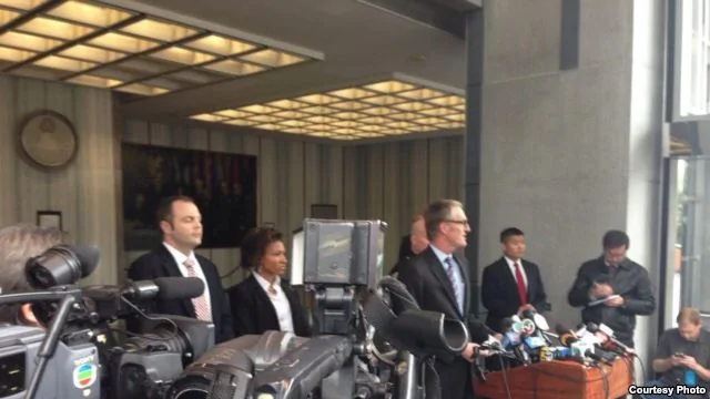 美国联邦调查局1月6号在旧金山举行记者会，宣布嫌疑人严风被捕。