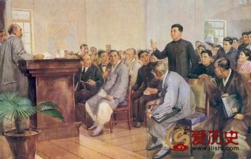 绝不能跟现实比 朝鲜宣传画中的金日成