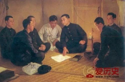 绝不能跟现实比 朝鲜宣传画中的金日成