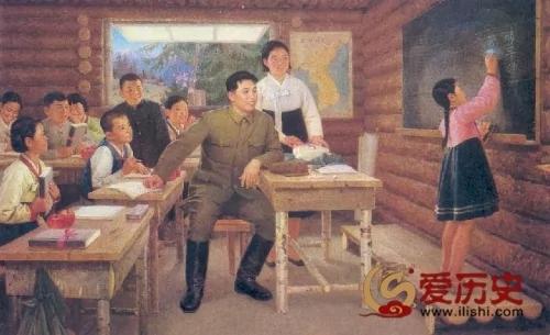 绝不能跟现实比 朝鲜宣传画中的金日成
