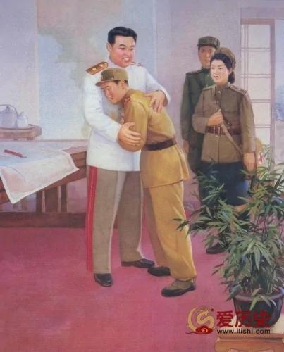 绝不能跟现实比　朝鲜宣传画中的金日成