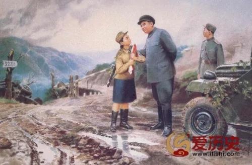 绝不能跟现实比 朝鲜宣传画中的金日成