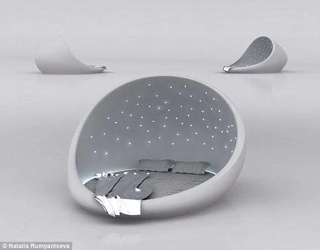 俄罗斯设计师推豪华宇宙床:足不出户看星星