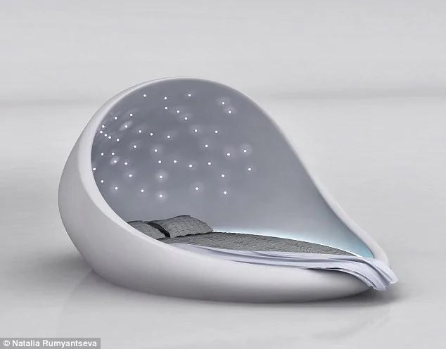 俄罗斯设计师推豪华宇宙床:足不出户看星星