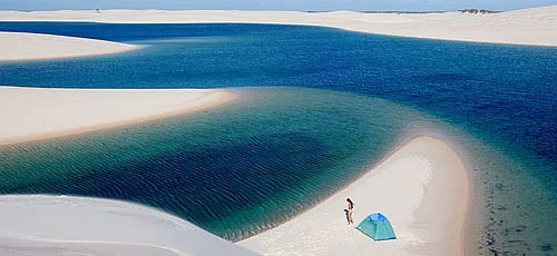 奇观！巴西沙漠中有上千个湖泊(组图)