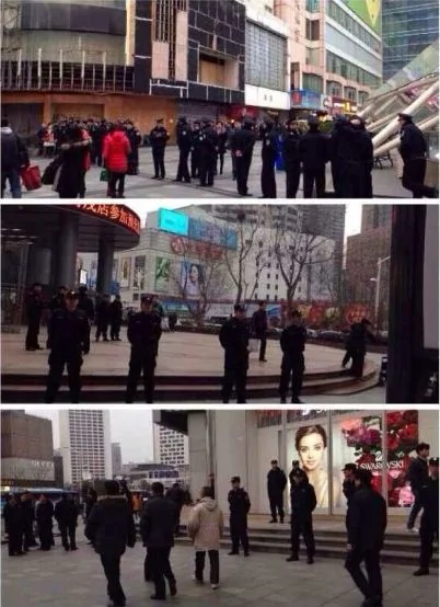 南京醫護示威逾百警戒備