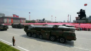 朝鮮2月底發射短程飛彈「表達不滿美韓軍演」