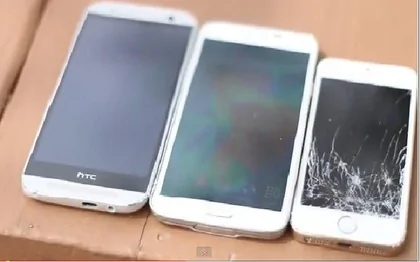 hTC　One，SG5和iPhone5S　誰最耐摔？