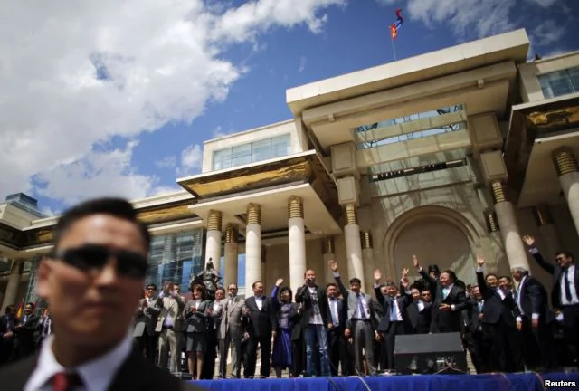 2013年6月蒙古总统庆祝当选连任