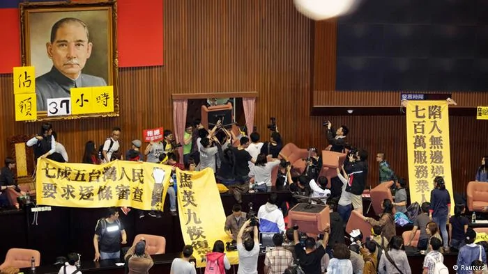 Taiwan Parlament Erstürmung19.03.2014