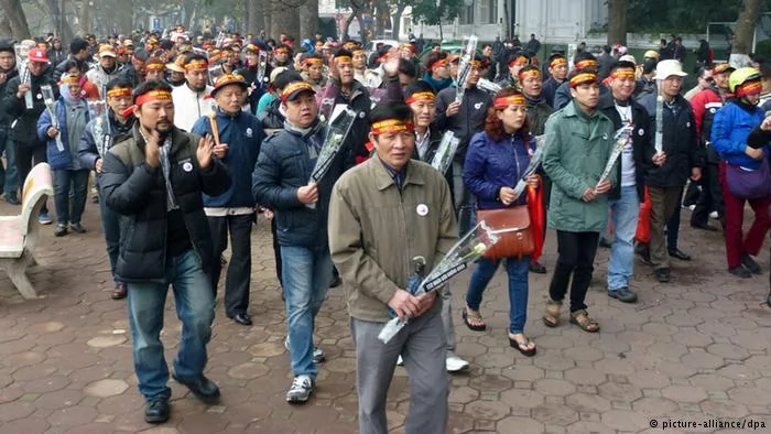 Anti-China Demonstration in Vietnam am16. Februar2014