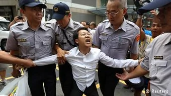 Taiwan Protest gegen chinesische Regierungsvertreter27.06.2014