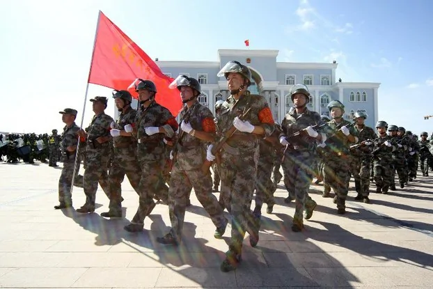 xinjiang-anti-terrorist-drill-unrest-police